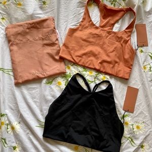 Girlfriend Collective Set of TWO Bras Size Large